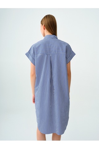 Oversize Fit Kadın Elbise Mavi