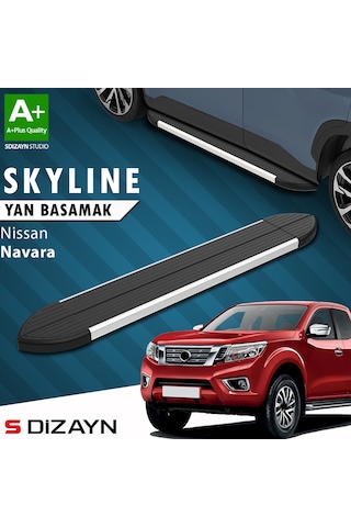 S-dizayn Nissan Navara 3 Skyline Aluminyum Yan Basamak 203 Cm 2015 Üzeri A+ Kalite
