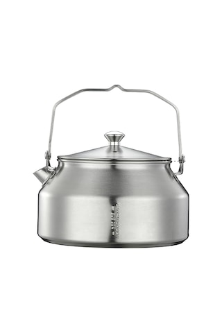 Tenfowee 1l Paslanmaz Çelik Kamp Çaydanlığı - Hafif Ve Dayanıklı Outdoor Çay/kahve Demleme Gümüş