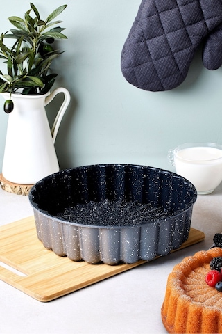 Cake Pro Döküm Papatya Silver Tart Kalıbı 26 Cm Gümüş