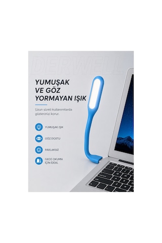 Esnek Usb Led Lamba Powerbank Laptop Ve Pc İçin Taşınabilir Gece Lambası Ve Kitap Okuma