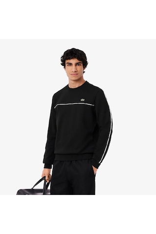 Lacoste Sh9818 Erkek Sweatshirt Siyah