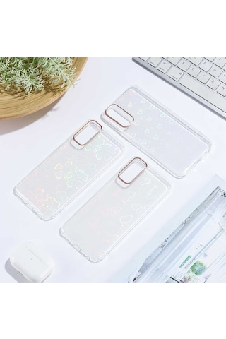 Vivo Y11s Kılıf Zore Sidney Desenli Sert Kapak Flower No3