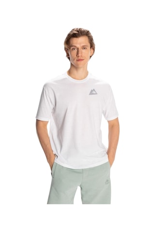 Kappa Erkek Frotis Regular Fit Tişört Beyaz