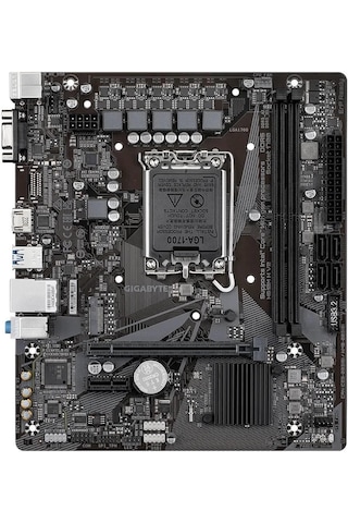 Gıgabyte H610m H V2 5600mhz Ddr5 Soket 1700 M.2 Usb 3.2 Hdmı D-sub Matx Anakart H610m H V2 Ddr5