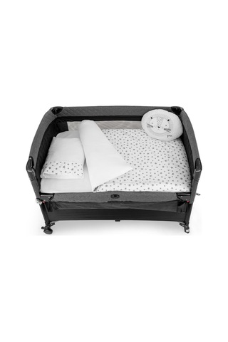 Wellgro Park Yatak Ve Beşik Uyku Seti - 6 Parça, Gri