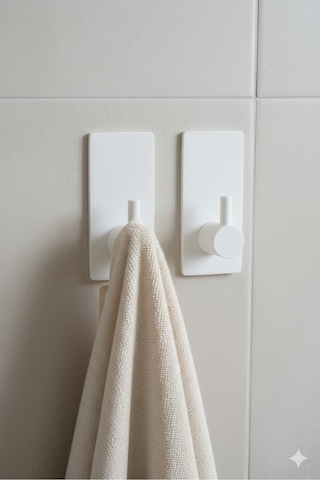 2 Li Askılık Kapı Arkası, Duvara Monte, Dayanıklı Malzeme, Sarı 65 Sarı