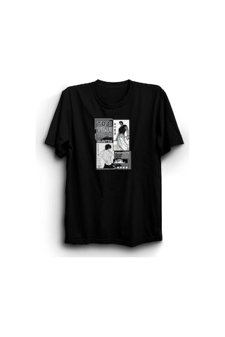Stoned&Fame Jujutsu Kaisen Hayranlarına Özel Baskılı Unisex Anime T-shirt - Tarzınızı Yansıtın SIYAH Siyah