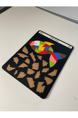 Fish Sevimli Balık Çocuklara Özel Yapboz Tablo