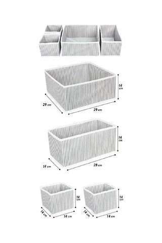 Çekmece Düzenleme Kutu Seti Organizer 4lü Set Çok Renkli