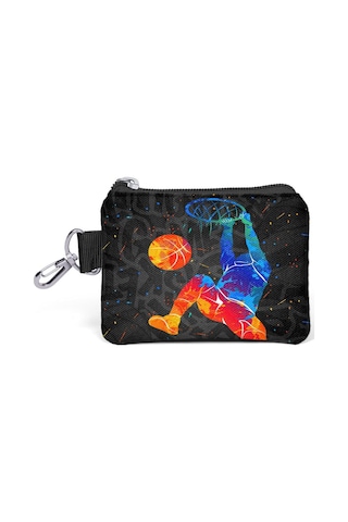 Coral High Gri Basketbol Desenli Bozuk Para Çantası 21912 Antrasit