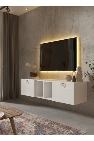 Resital Tv Ünitesi S1240-1 Beyaz Beyaz