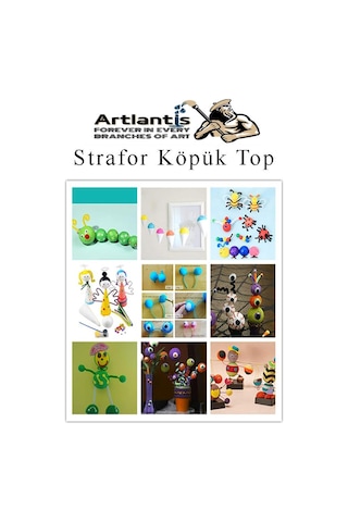 Strafor Köpük Top 5 Cm 5 Adet Köpük Top Küre Toplar Yuvarlak Strafor Köpük Top Okul Deney Hobi Sanat