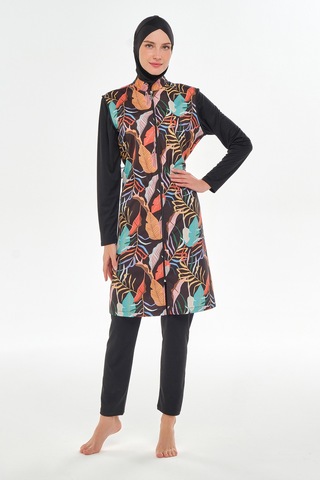 Tam Kapalı Tesettür Mayo 3302 Siyah Siyah