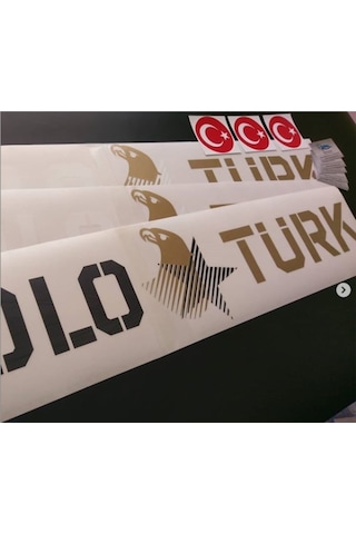 Solotürk Orta Boy Sticker 58X13Cm Solo Türk Sticker