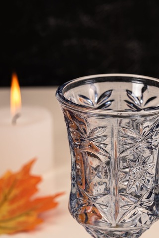 Mest Serin 6 Adet Ayaklı Cam Kahve Yanı Su Bardağı Seti 3 Renk 210 Cc 3 Renk