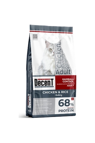 Decent Tavuklu ve Pirinçli Yetişkin Kedi Maması 15 KG