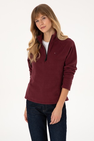 U.s. Polo Assn. Kadın Plum Sweatshirt 50316714-vr177 New Plum