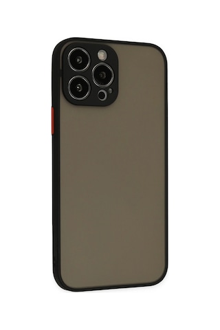 Newface Apple iPhone Uyumlu 14 Pro Max Kılıf Montreal Silikon Kapak Semeglbl - 75 - Siyah