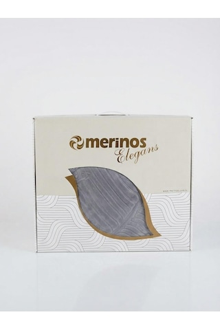 Merinos Elegans Embos Çift Kişilik Battaniye 220 X 240 Gri