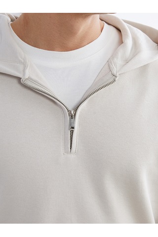 Lcw Vision Bej Uzun Kollu Erkek Hoodie