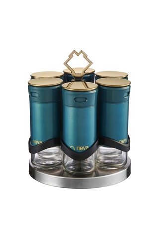 Neva N3040 Sweet Premıum Mentol Niş 6 Lı Baharat Seti Yeşil