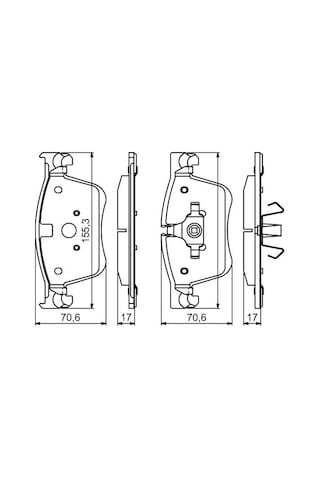 Peugeot 3008 1.2 Puretech 2016-2023 Bosch Ön Balata Netpar25833