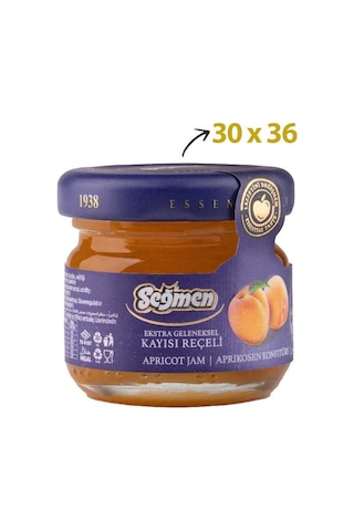 Seğmen Kayısı Reçeli Kavanoz 36 x 30 G