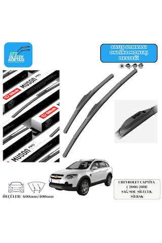 Chevrolet Captiva 2006/2011 Araca Özel Ön Sağ-sol Silecek Silbak 600mm/400mm Chevrolet Captiva 2006/2011 Araca Özel Ön Sağ-sol Silecek Silbak 600mm/400mm