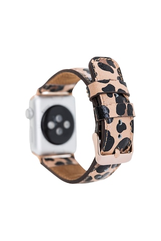 Bouletta Apple Uyumlu  Watch Deri Kordon 42-44-45 MM Leopar Ne