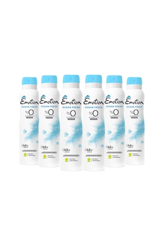 Emotion Ocean Fresh Kadın Sprey Deodorant 6 x 150 ML