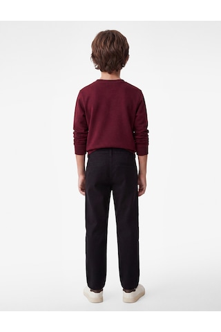 Koton Pamuklu Cep Detaylı Gabardin Chino Pantolon Siyah 7wkb40018tw