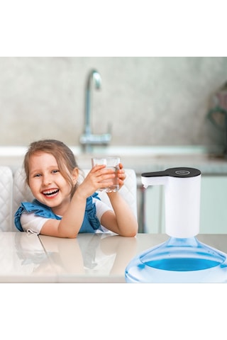 House Pratik Hp70 Şarjlı Damacana Su Pompası Beyaz Beyaz