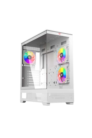 Havit CF925 3 Rgb Fanlı Tamperli Cam Oyuncu Bilgisayar Kasası Beyaz
