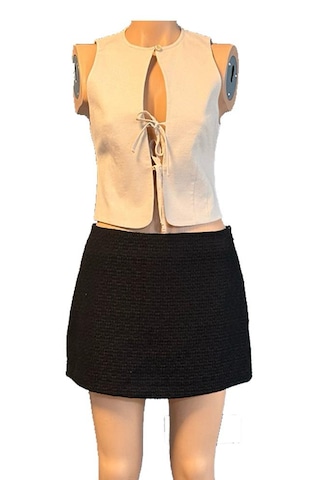 Soultextile Kadın Siyah Mini Etek Siyah