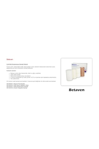 Betaven Dörtlü Çok Katlı Kompresyon Bandaj Sistemi 2 Paket