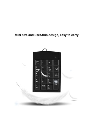 Usb Sayısal Tuş Takımı, Dizüstü Bilgisayar, Pc Bilgisayar İçin Taşınabilir Mini Sayısal Tuş Takımı Sayısal Tuş Takımı