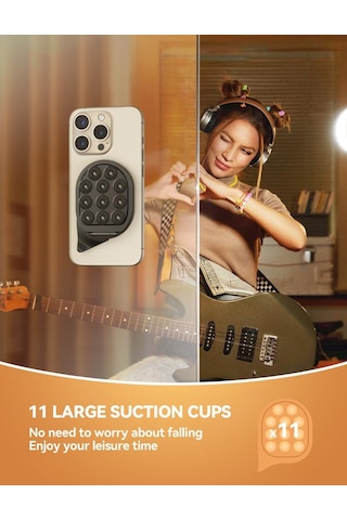 Joyroom Zs418 Magsafe Uyumlu Vantuzlu Stantlı Çok Amaçlı Telefon Tutucu Siyah