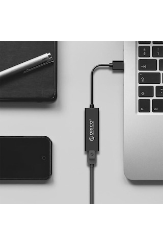 Orico USB 2.0 100Mbps RJ45 Ethernet Dönüştürücü Adaptör Siyah