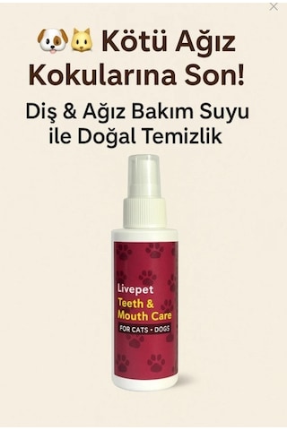 Live Pet Kedi Ve Köpek İçin Ağız Bakım Suyu