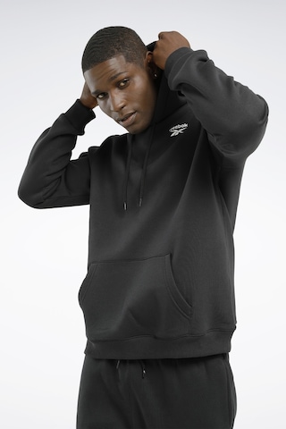 Reebok Left Chest Logo Erkek Siyah_0 Sweatshirt