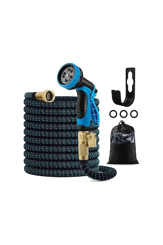 Pazly Genişletilebilir Bahçe Hortumu, Pratik Esnek Su Hortumu - Zemin Yıkama, Bahçe Sulama, Hayvan Temizliği, Memeli Bağlantı