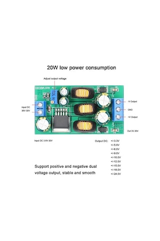 Ebitda Yüksek Verimli 3.6-30v Giriş 3-30v Çıkış 20w Dc-dc Dönüştürücü