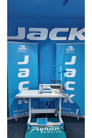 Jack H7 Full Otomatik Yapay Zekalı Çift Papuç Kalın Materyal Dikiş Makinası 10mm, Step Motorlu Yok