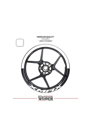 Yamaha Xmax Jant Şeridi Yarım Jant Kaplama & Xmax Yazı Sticker Seti 70593602