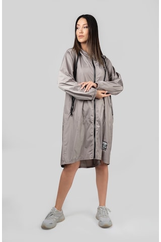 Pua Fashion Vizon Kapşonlu Uzun Yağmurluk 001