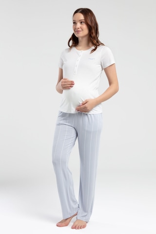 Pierre Cardin Kadın Beyaz Pijama Takımı Pc8976-s-v1