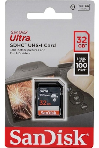 Sandisk Ultra 32Gb Sdhc 100Mb/S Hafıza Kartı Sandisk Ultra 32Gb Sdhc 100Mb/S Hafıza Kartı