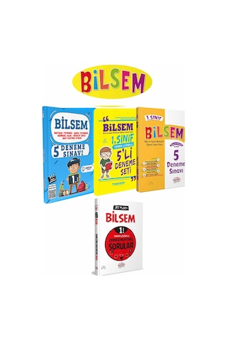 Ardışık Yayınları 1. Sınıf Bilsem Deneme Sınavı Çıkması Muhtemel Soru Bankası Seti 4 Kitap
