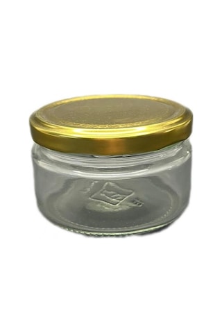 300 Cc Şeffaf Cam Magnolia Kavanozu Gold Kapaklı, 12 Adet, Cam Kavanoz, Magnolia Kavanozu, Konserve Kavanozu, Reçel Kavanozu, Bal Kavanozu, Saklama Kavanozu Diğer